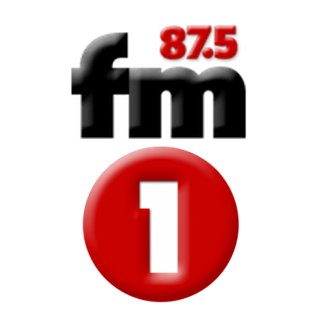 87.5 MHz FM1 DWFO FM radio station logo