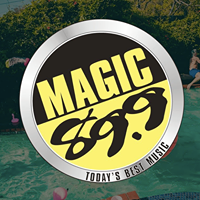 Magic 89.9 DWTM FM radio station logo